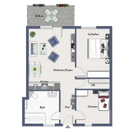 Apartment Duenenschloss 1-34 Kuehlungsborn